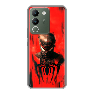 Силиконовый чехол на Vivo V29e с принтом человек паук spiderman Силиконовый чехол на Vivo V29e с принтом человек паук spiderman