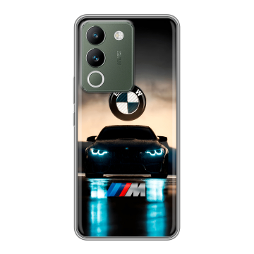 Силиконовый чехол на Vivo V29e с принтом БМВ BMW Силиконовый чехол на Vivo V29e с принтом БМВ BMW