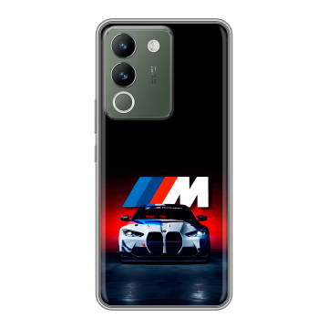 Силиконовый чехол на Vivo V29e с принтом БМВ BMW Силиконовый чехол на Vivo V29e с принтом БМВ BMW