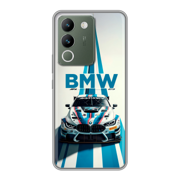 Силиконовый чехол на Vivo V29e с принтом БМВ BMW