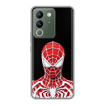 Силиконовый чехол на Vivo V29e с принтом человек паук spiderman Силиконовый чехол на Vivo V29e с принтом человек паук spiderman