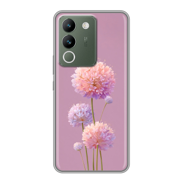 Силиконовый чехол на Vivo V29e с принтом Цветы
