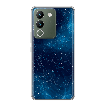 Силиконовый чехол на Vivo V29e с принтом Космос звезды