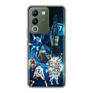 Силиконовый чехол на Vivo V29e с принтом Реал Роналдо Силиконовый чехол на Vivo V29e с принтом Реал Роналдо