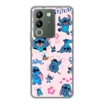 Силиконовый чехол на Vivo V29e с принтом Лило и Стич