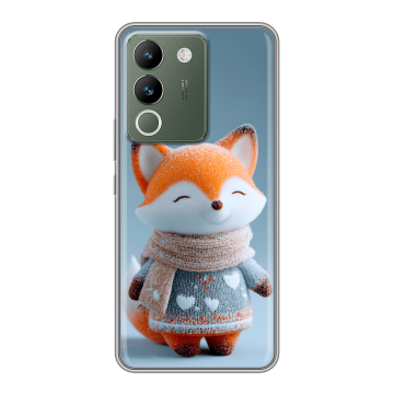 Силиконовый чехол на Vivo V29e с принтом Лиса