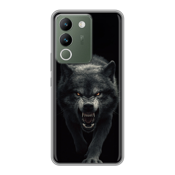 Силиконовый чехол на Vivo V29e с принтом Волк Силиконовый чехол на Vivo V29e с принтом Волк