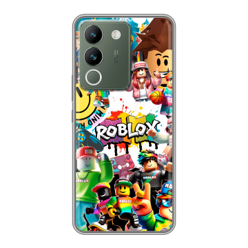 Силиконовый чехол на Vivo V29e с принтом Roblox Роблокс Силиконовый чехол на Vivo V29e с принтом Roblox Роблокс