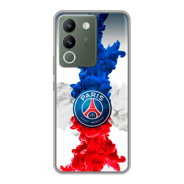 Силиконовый чехол на Vivo V29e с принтом PSG ПСЖ