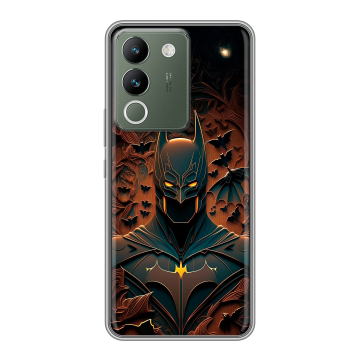 Силиконовый чехол на Vivo V29e с принтом Batman Бэтмен