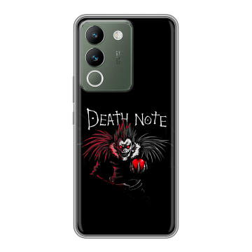 Силиконовый чехол на Vivo V29e с принтом Death note Тетрадь смерти Силиконовый чехол на Vivo V29e с принтом Death note Тетрадь смерти