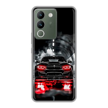 Силиконовый чехол на Vivo V29e с принтом BMW БМВ Силиконовый чехол на Vivo V29e с принтом BMW БМВ