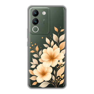 Силиконовый чехол на Vivo V29e с принтом для девушки