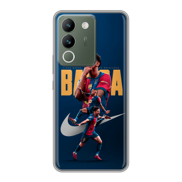 Силиконовый чехол на Vivo V29e с принтом Барселона Barca Yamal Силиконовый чехол на Vivo V29e с принтом Барселона Barca Yamal