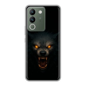 Силиконовый чехол на Vivo V29e с принтом Волк