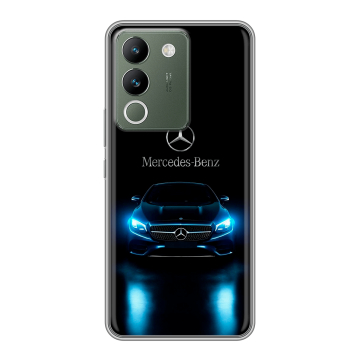Силиконовый чехол на Vivo V29e с принтом Mercedes Мерседес Силиконовый чехол на Vivo V29e с принтом Mercedes Мерседес