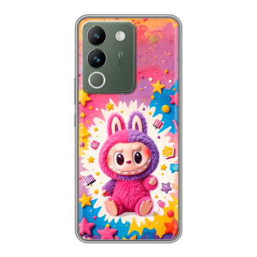 Силиконовый чехол на Vivo V29e с принтом Labubu Лабубу Силиконовый чехол на Vivo V29e с принтом Labubu Лабубу