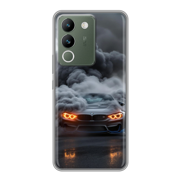 Силиконовый чехол на Vivo V29e с принтом BMW БМВ Силиконовый чехол на Vivo V29e с принтом BMW БМВ