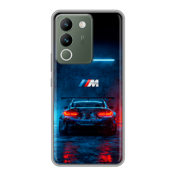 Силиконовый чехол на Vivo V29e с принтом BMW БМВ Силиконовый чехол на Vivo V29e с принтом BMW БМВ