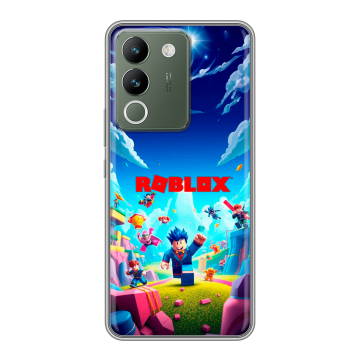Силиконовый чехол на Vivo V29e с принтом Roblox Роблокс Силиконовый чехол на Vivo V29e с принтом Roblox Роблокс
