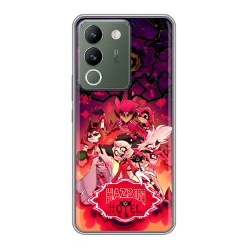 Силиконовый чехол на Vivo V29e с принтом Hazbin Hotel Отель Хазбин Силиконовый чехол на Vivo V29e с принтом Hazbin Hotel Отель Хазбин