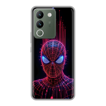 Силиконовый чехол на Vivo V29e с принтом Spiderman Человек паук