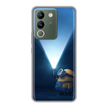 Силиконовый чехол на Vivo V29e с принтом Миньоны Силиконовый чехол на Vivo V29e с принтом Миньоны