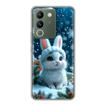 Силиконовый чехол на Vivo V29e с принтом Новый год