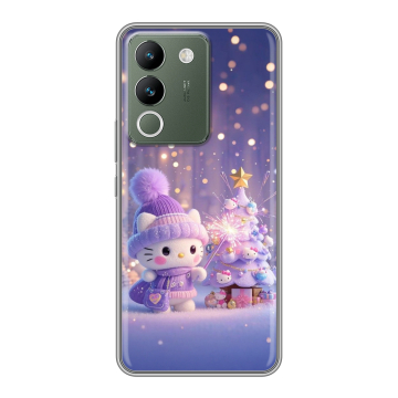 Силиконовый чехол на Vivo V29e с принтом Новый год Силиконовый чехол на Vivo V29e с принтом Новый год