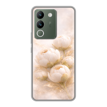 Силиконовый чехол на Vivo V29e с принтом женский