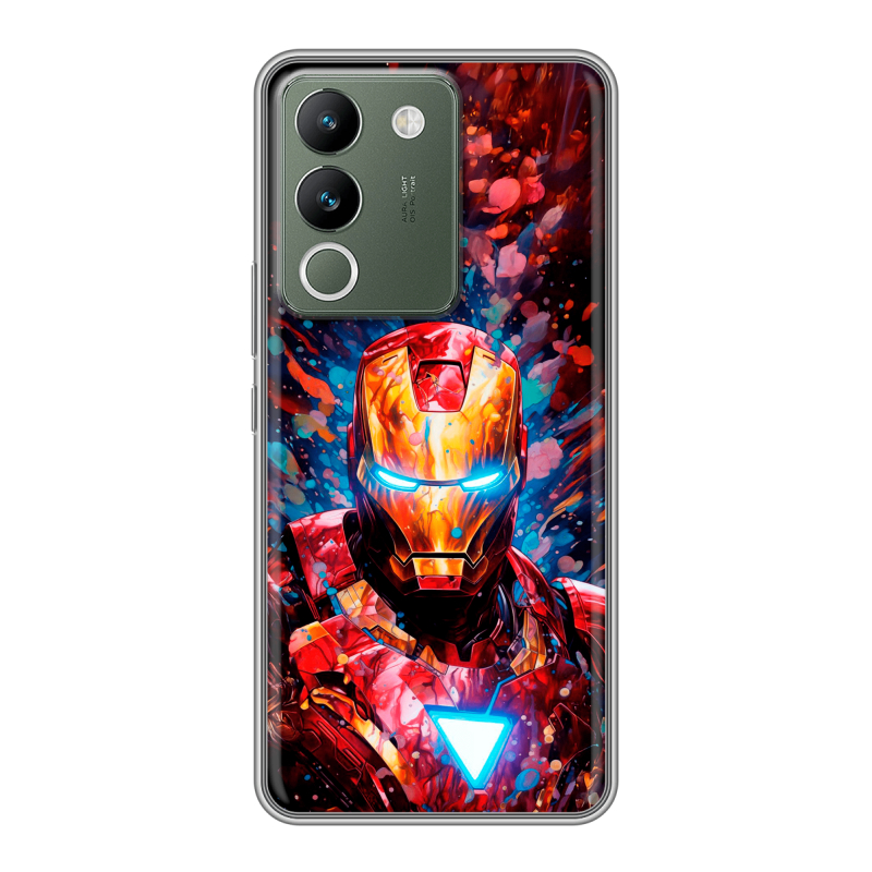 Силиконовый чехол на Vivo V29e с принтом Железный человек Ironman Силиконовый чехол на Vivo V29e с принтом Железный человек Ironman