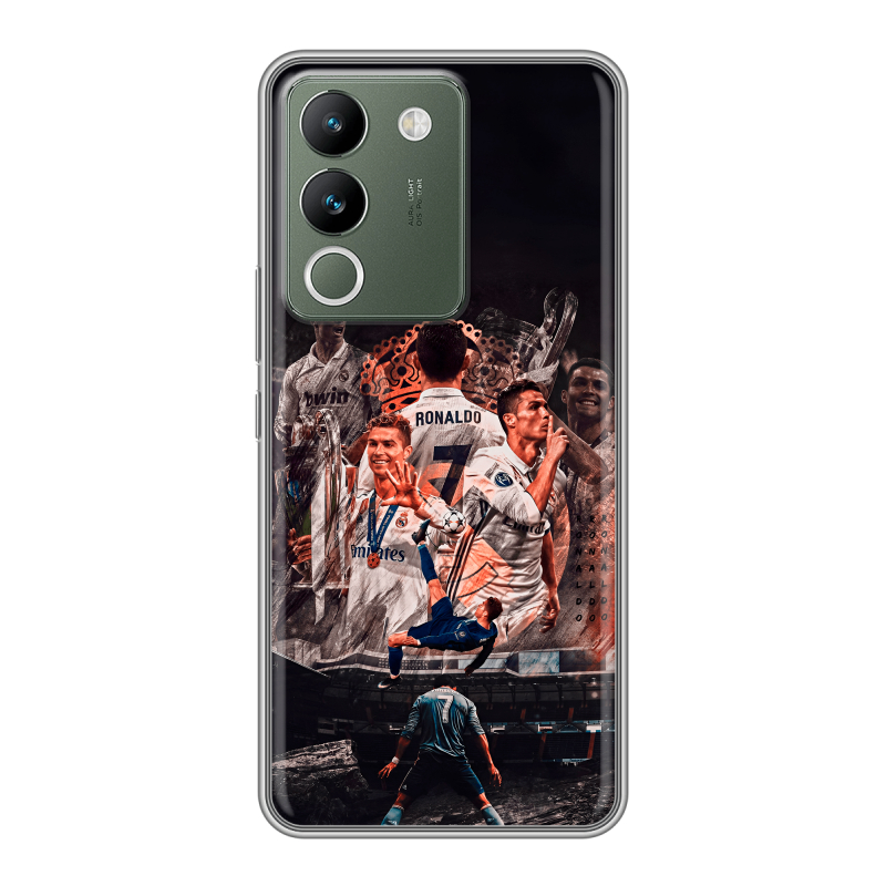 Силиконовый чехол на Vivo V29e с принтом Реал Роналдо Real Ronaldo Силиконовый чехол на Vivo V29e с принтом Реал Роналдо Real Ronaldo