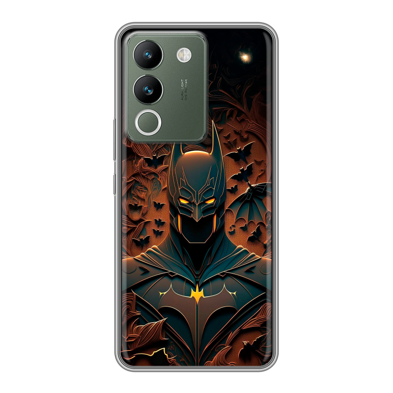 Силиконовый чехол на Vivo V29e с принтом Batman Бэтмен Силиконовый чехол на Vivo V29e с принтом Batman Бэтмен