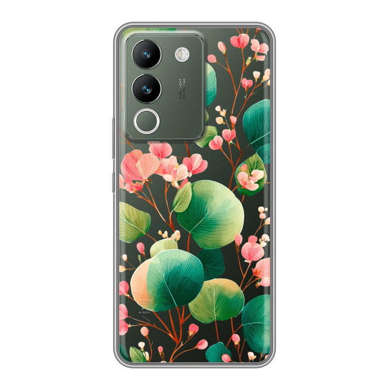 Силиконовый чехол на Vivo V29e с принтом женский Силиконовый чехол на Vivo V29e с принтом женский