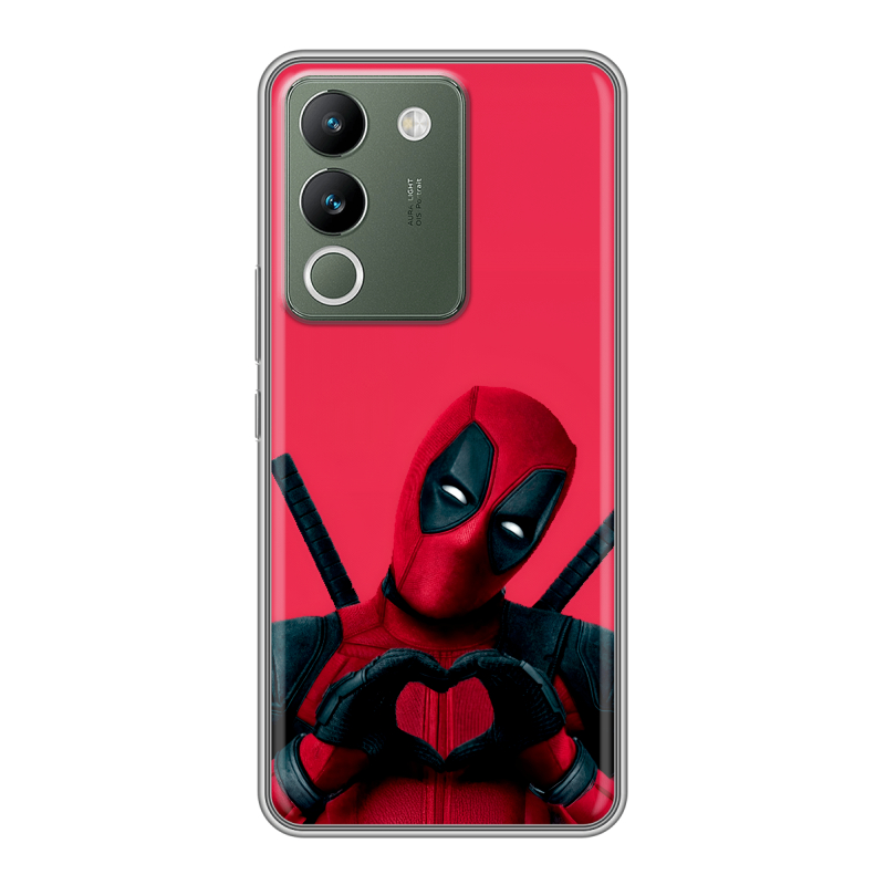 Силиконовый чехол на Vivo V29e с принтом Дедпул Deadpool Силиконовый чехол на Vivo V29e с принтом Дедпул Deadpool