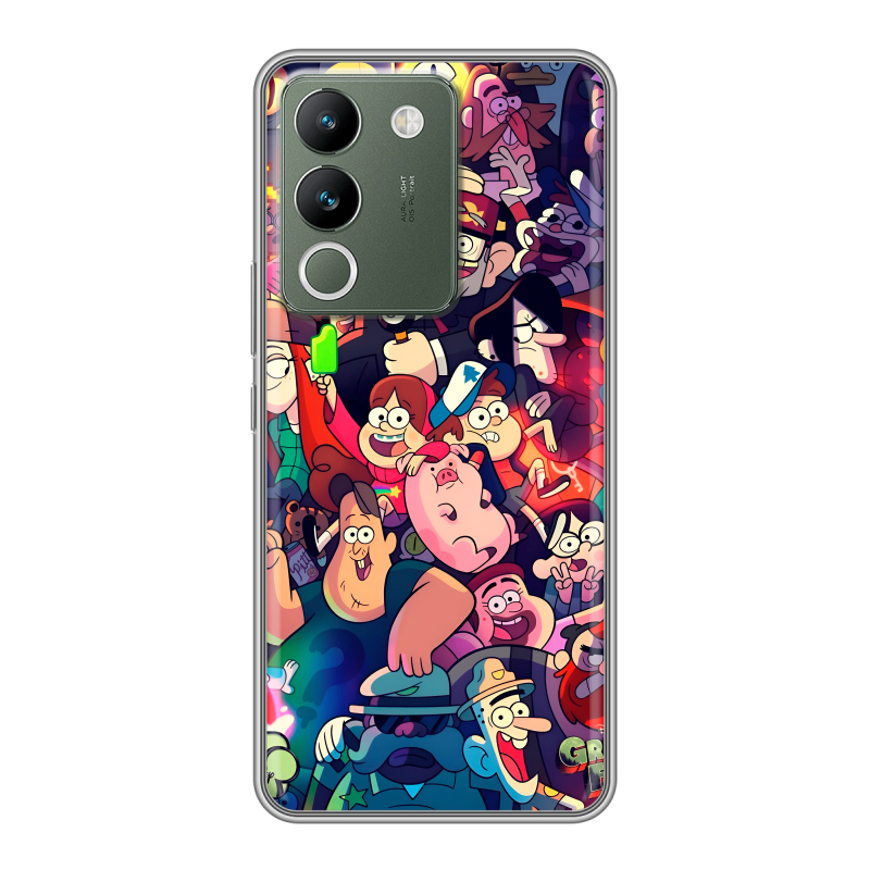 Силиконовый чехол на Vivo V29e с принтом Gravity Falls Гравити Фолз Силиконовый чехол на Vivo V29e с принтом Gravity Falls Гравити Фолз
