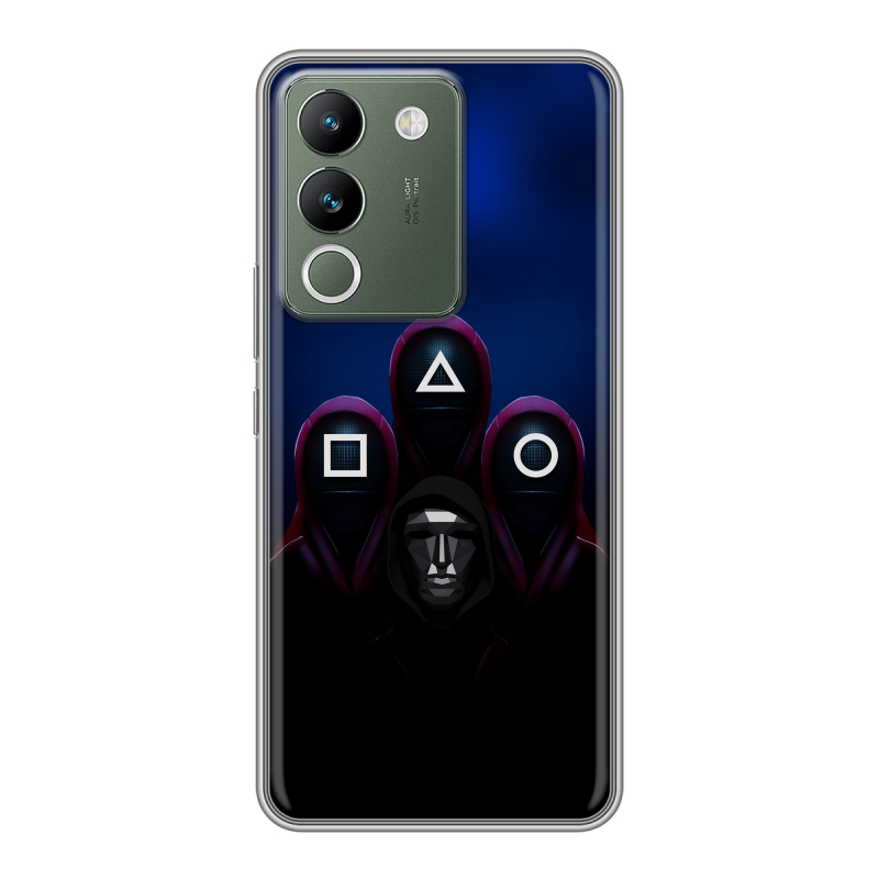 Силиконовый чехол на Vivo V29e с принтом Игра Кальмара Силиконовый чехол на Vivo V29e с принтом Игра Кальмара