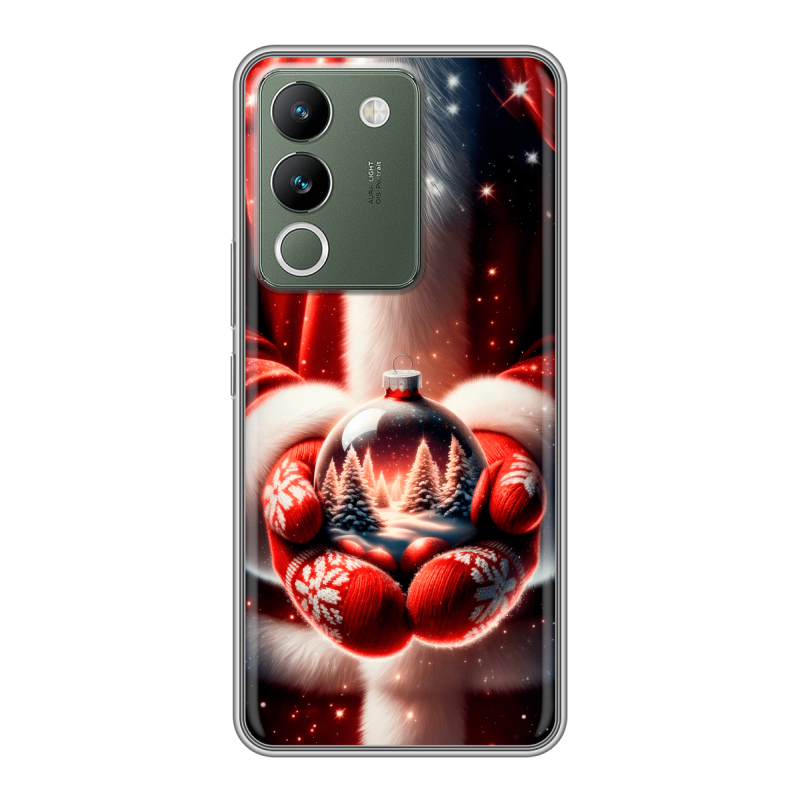 Силиконовый чехол на Vivo V29e с принтом Новый год Силиконовый чехол на Vivo V29e с принтом Новый год