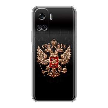 Силиконовый чехол на Huawei Honor 90 Lite с принтом Герб России Силиконовый чехол на Huawei Honor 90 Lite с принтом Герб России