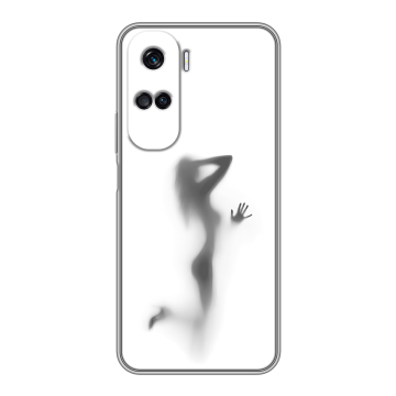 Силиконовый чехол на Huawei Honor 90 Lite с принтом Силуэт