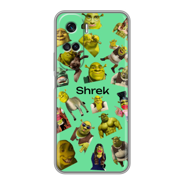 Силиконовый чехол на Huawei Honor 90 Lite с принтом Шрек Shrek Силиконовый чехол на Huawei Honor 90 Lite с принтом Шрек Shrek
