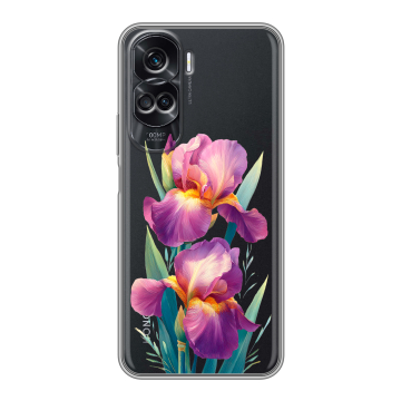 Силиконовый чехол на Huawei Honor 90 Lite с принтом Цветы орхидеи Силиконовый чехол на Huawei Honor 90 Lite с принтом Цветы орхидеи
