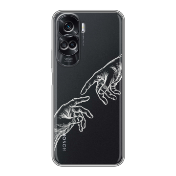 Силиконовый чехол на Huawei Honor 90 Lite с принтом Сотворение мира Силиконовый чехол на Huawei Honor 90 Lite с принтом Сотворение мира