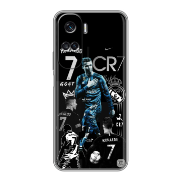 Силиконовый чехол на Huawei Honor 90 Lite с принтом Реал Роналдо