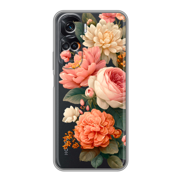 Силиконовый чехол на Huawei Honor 90 Lite с принтом цветы
