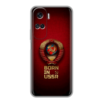 Силиконовый чехол на Huawei Honor 90 Lite с принтом Флаг Герб СССР