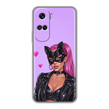 Силиконовый чехол на Huawei Honor 90 Lite с принтом женский