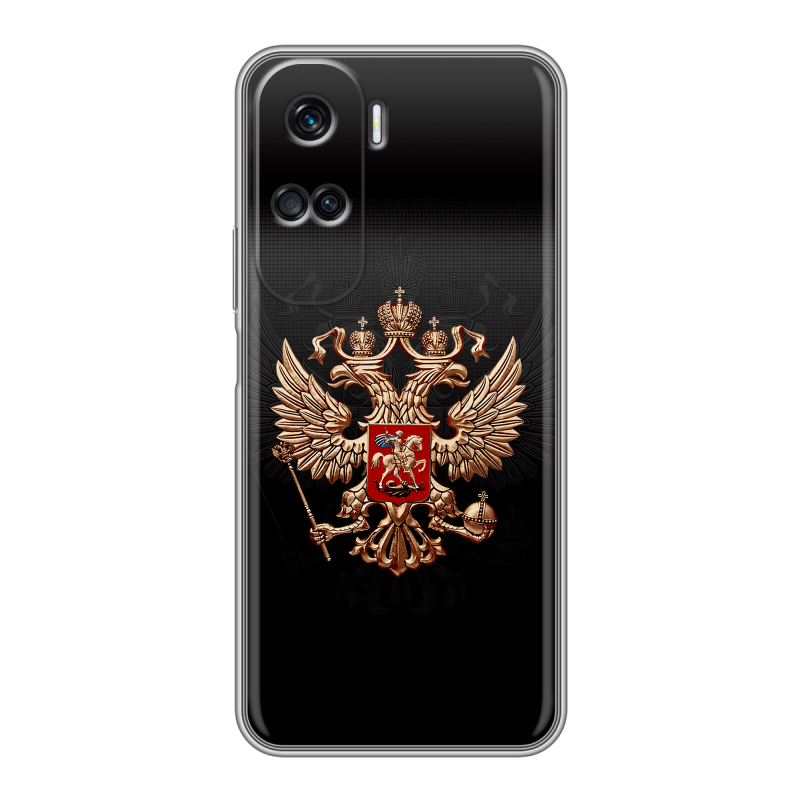 Силиконовый чехол на Huawei Honor 90 Lite с принтом Герб России Силиконовый чехол на Huawei Honor 90 Lite с принтом Герб России