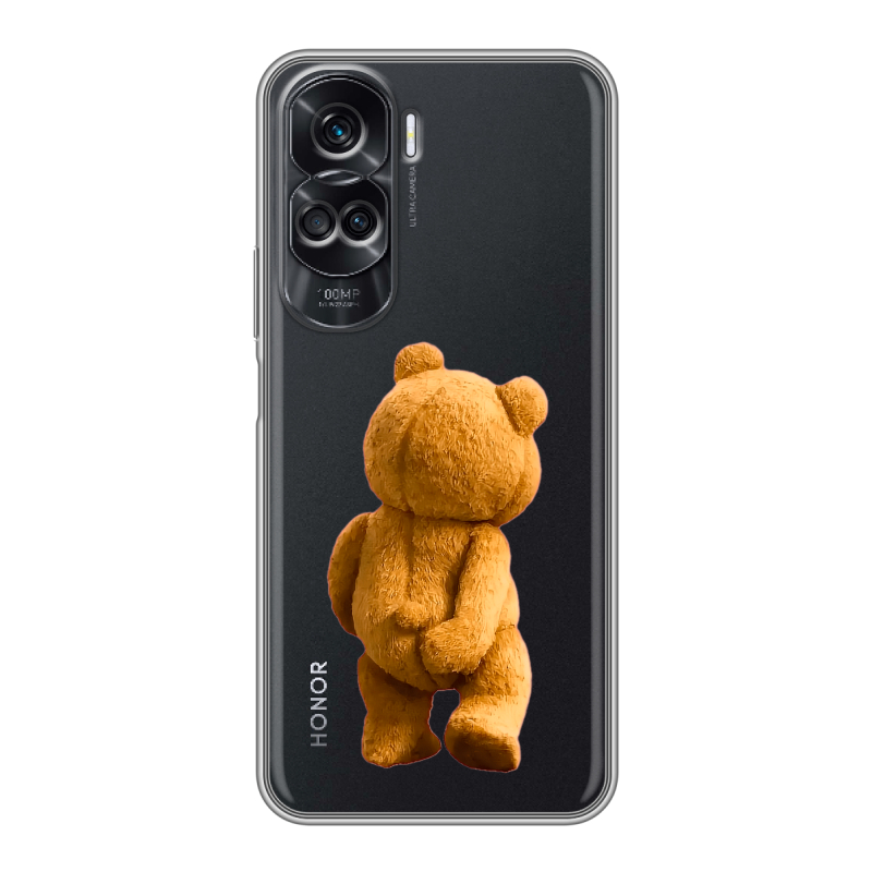 Силиконовый чехол на Huawei Honor 90 Lite с принтом Медведь Силиконовый чехол на Huawei Honor 90 Lite с принтом Медведь