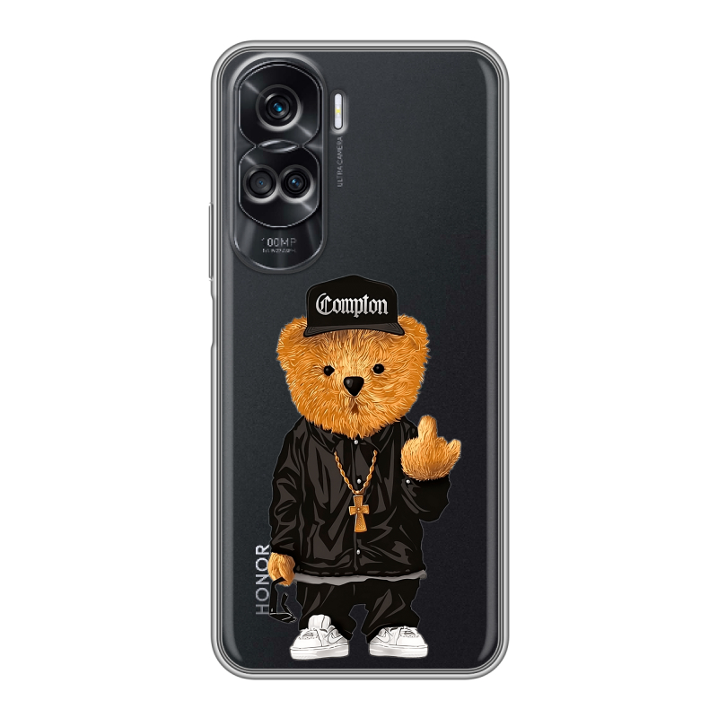 Силиконовый чехол на Huawei Honor 90 Lite с принтом Плюшевый медведь Силиконовый чехол на Huawei Honor 90 Lite с принтом Плюшевый медведь